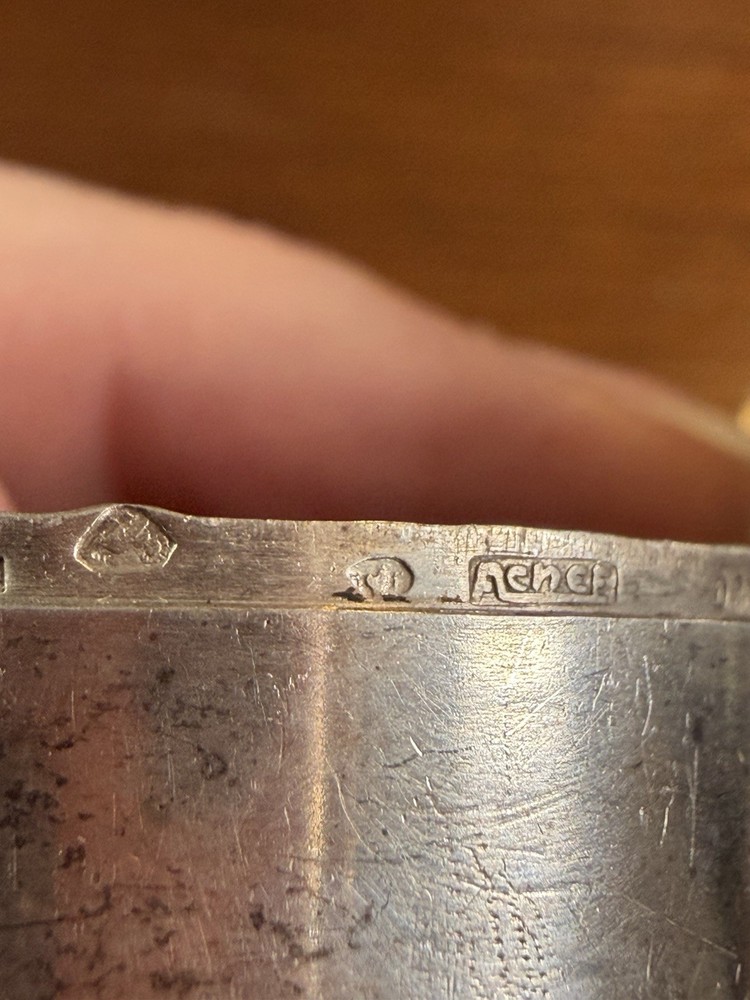 Antique 800 Silver Snuff Box - Well Marked