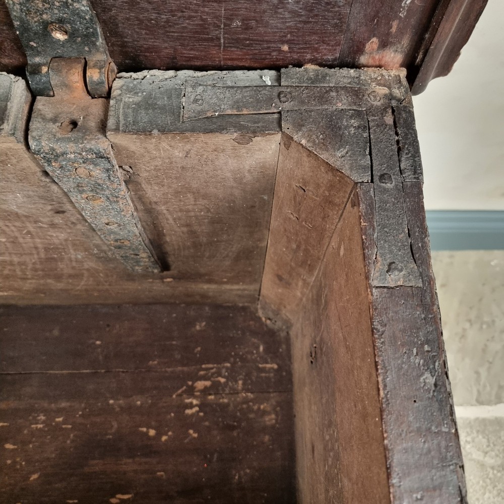 A 16th Century And Later Coffer.