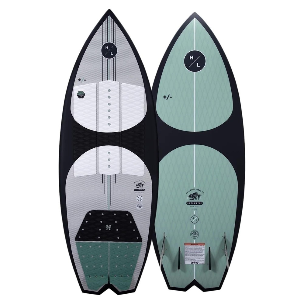 Hyperlite Automatic Wakesurfer Black/Mint 4ft 7in