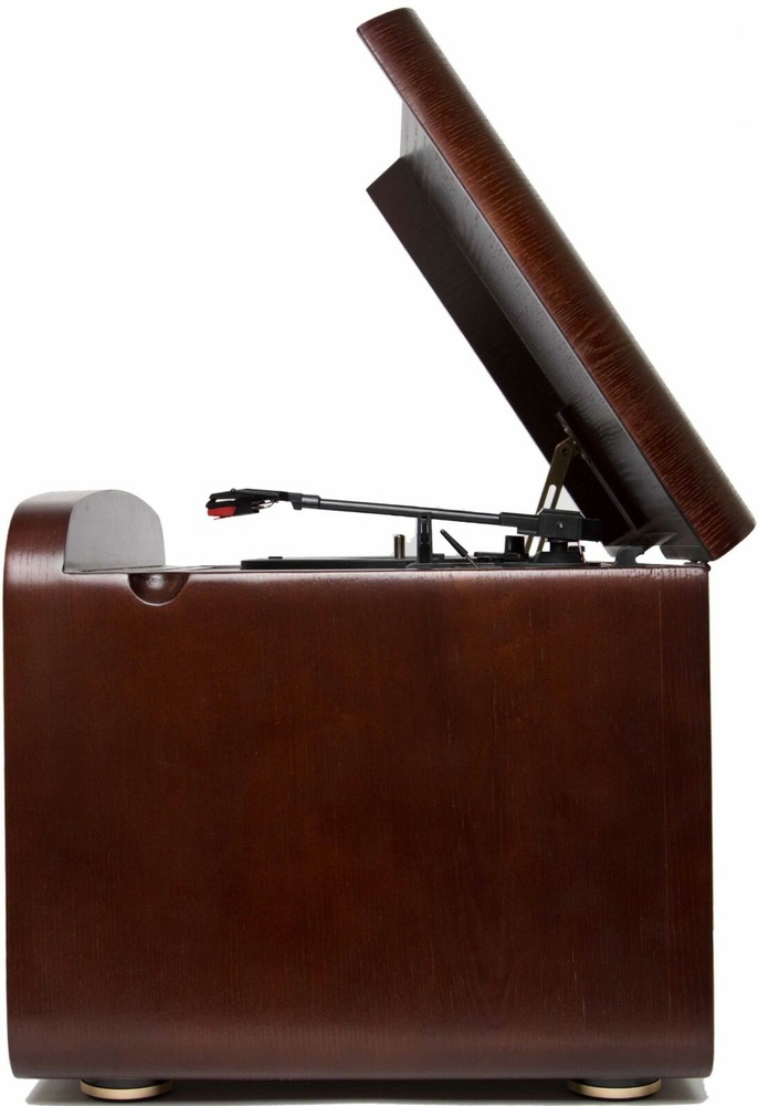 Wood construction Retro Turntable System Bluetooth CD LP Cherry wood