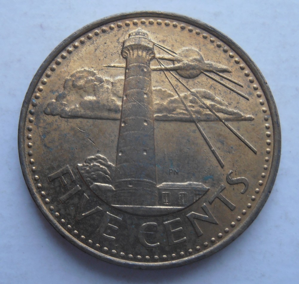 BARBADOS 5 CENTS 1994