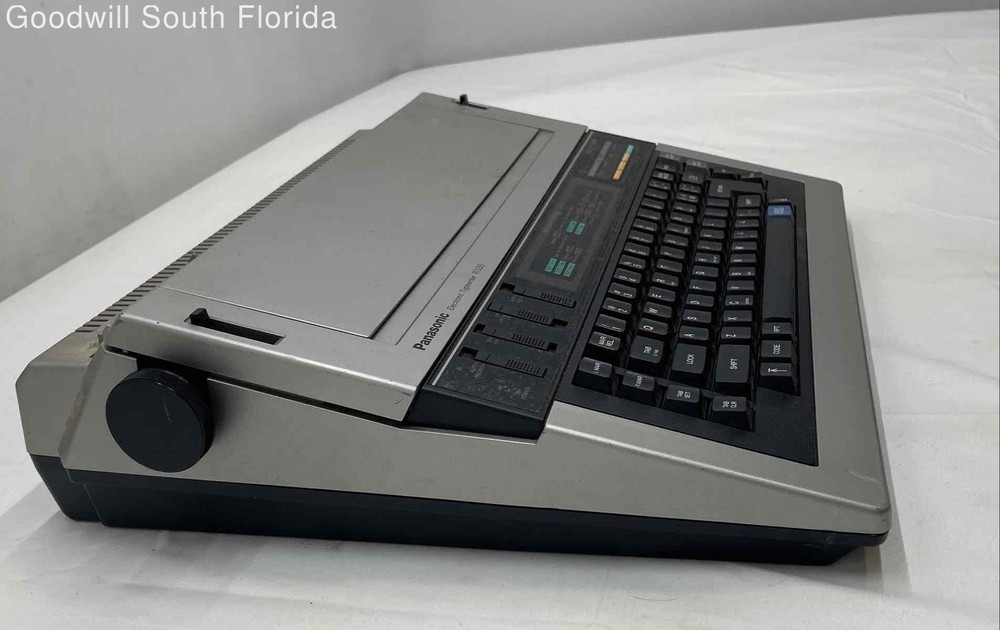 Panasonic R335 Gray Black Portable Electronic Typewriter Not Tested
