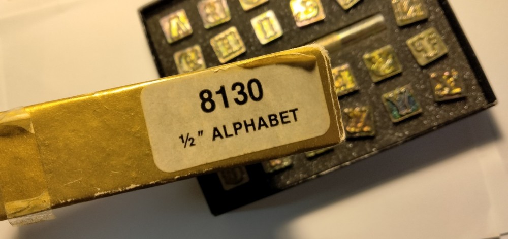 Crafttool 8130 1/2 inch alphabet
