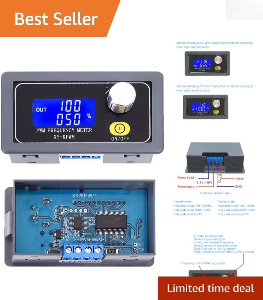 1-Channel PWM Generator with Rotary Switch - Perfect for Testing & Development