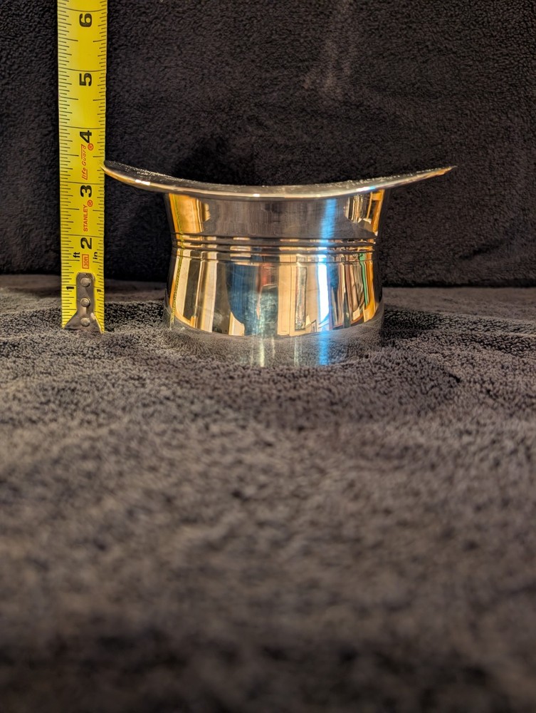 Wine Coaster--Top Hat--VTG--Silver Plated--GREAT Condition--Barware