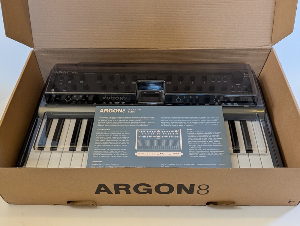 Modal Electronics Argon8 Polyphonic Wavetable Synth - MINT WITH BOX - DECKSAVER!