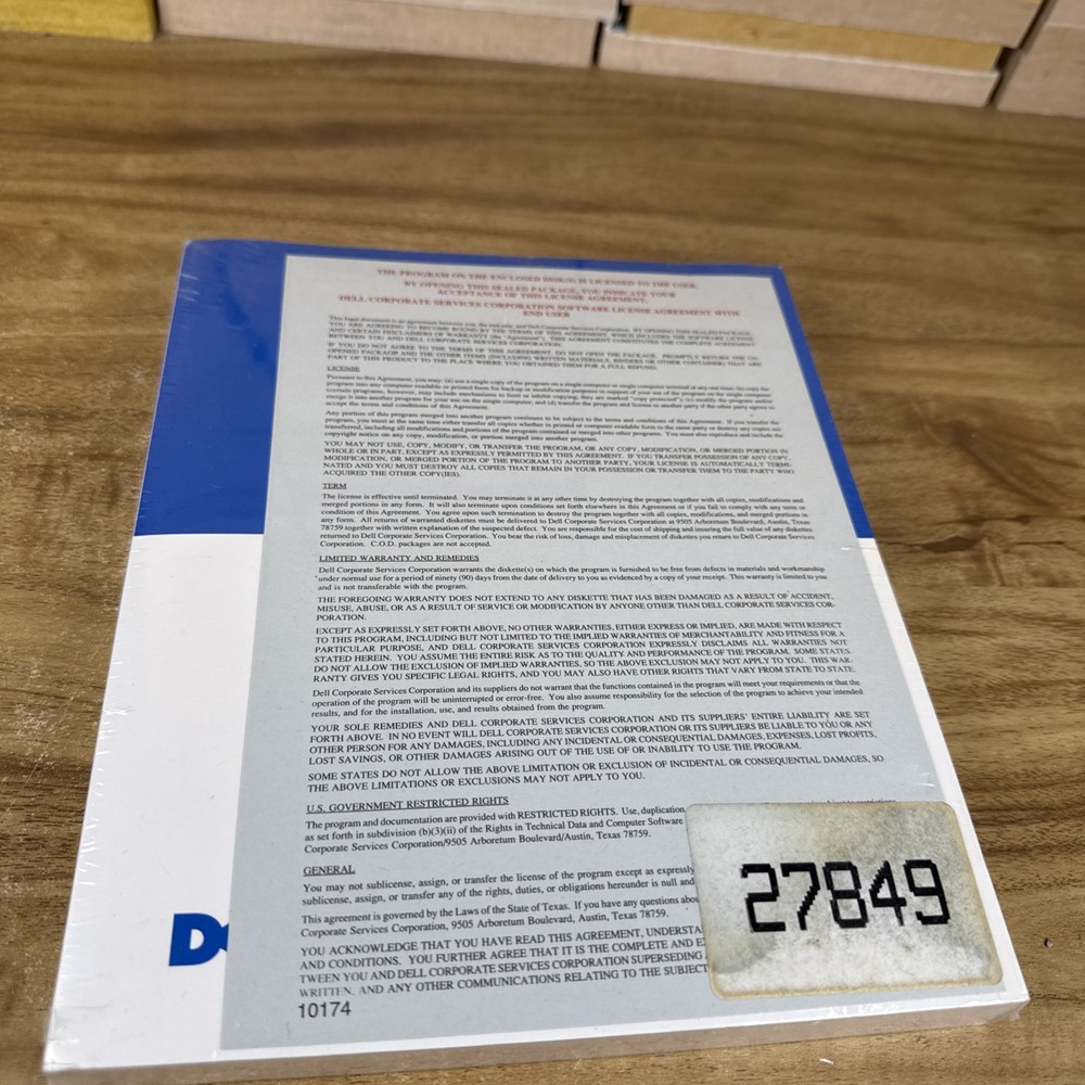 Dell Microsoft Windows Getting Started Users Guide Manual SEALED