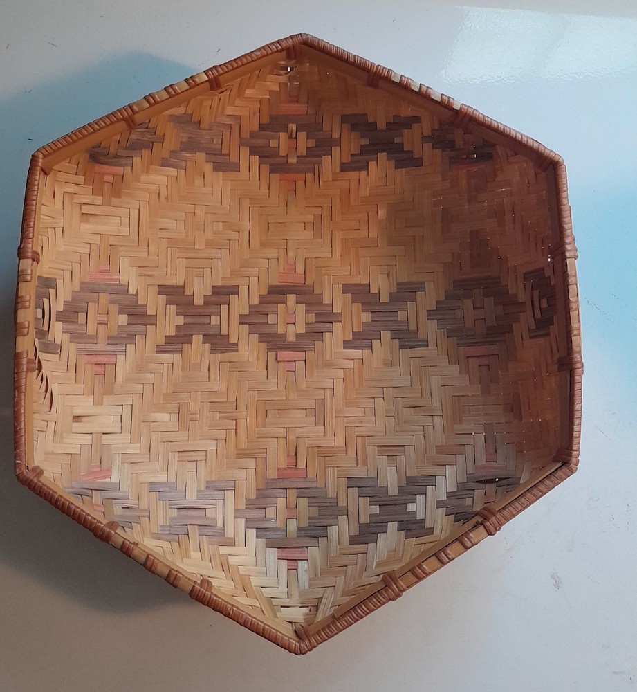 Avon Vintage Octagonal Woven Basket