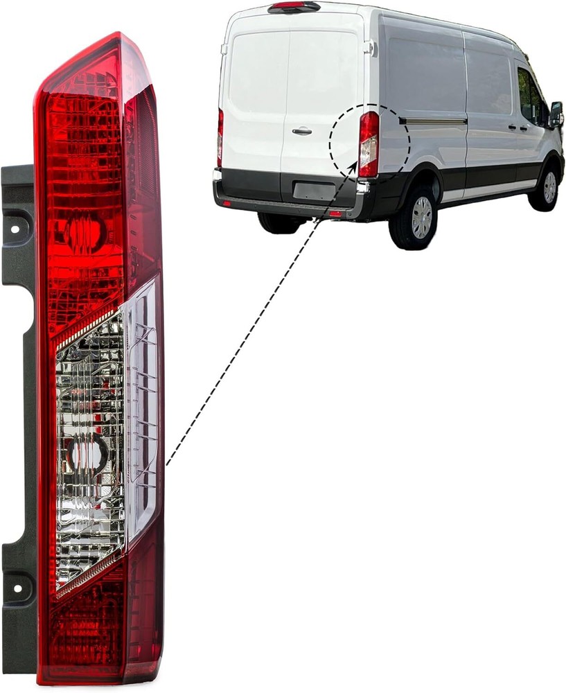 Replacement Passenger Right Side Tail Rear Light Lamp Assembly Fit Ford Transit