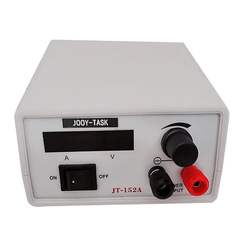 JOOY-TASK Adjustable DC Power Supply Variable Output 13*11.5*5.8CM, white