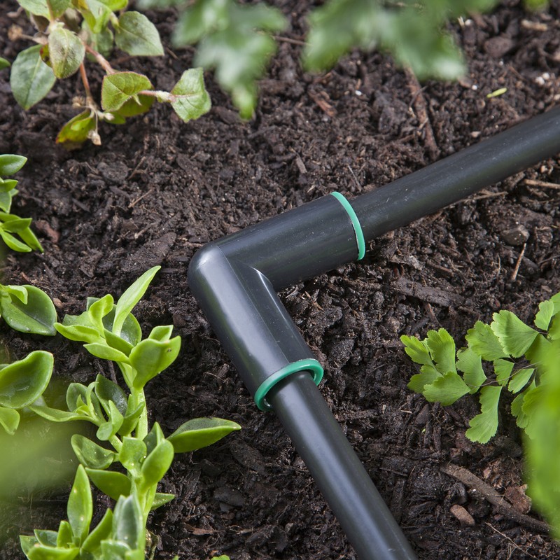 Raindrip 367G00UB Black Compression Drip Irrigation Elbow 1/2 in. Fitting