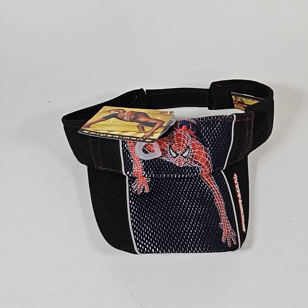 2005 Spider-Man 2 Movie Visor Hat Marvel Comics Adjustable NWT