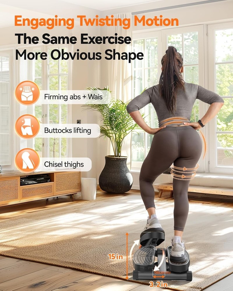 Upgraded Twist Stepper with Swing Function=