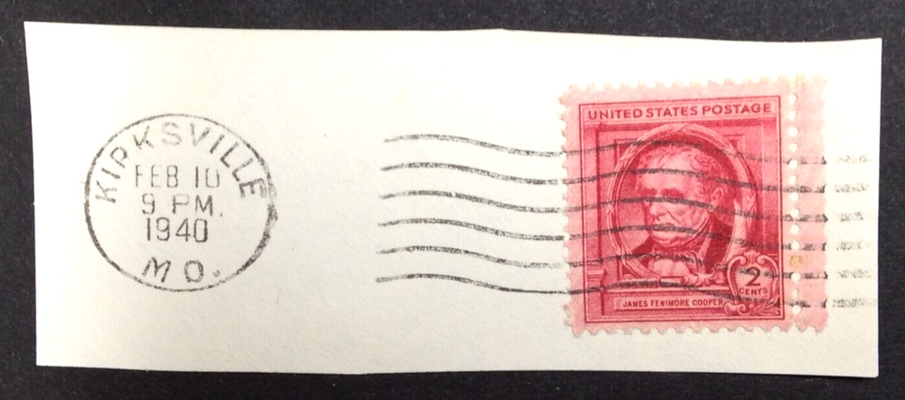 Kirksville, MO. - U.S. Postage Stamp Cut Postmark