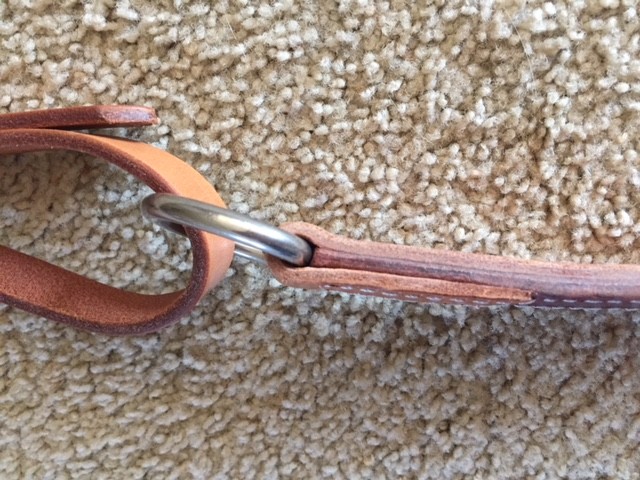 BREAST COLLAR DOUBLE STITCHED WITH STAINLESS HARDWARE - 1 3/4"