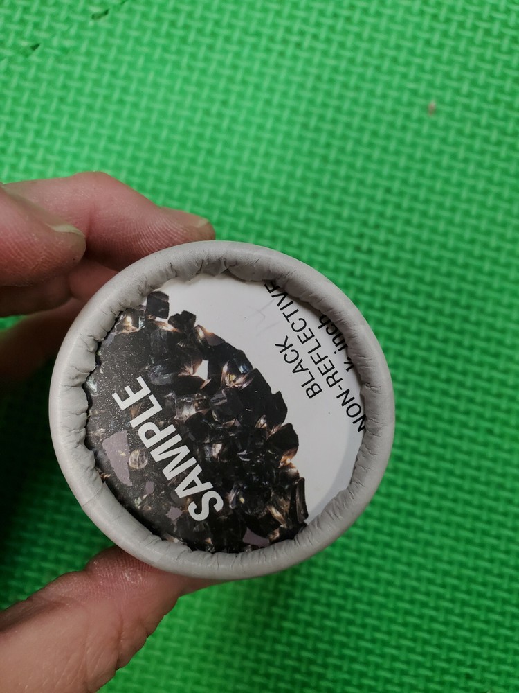 EcoGen Fire Glass Sample Container 1/4" Black Non-Reflective