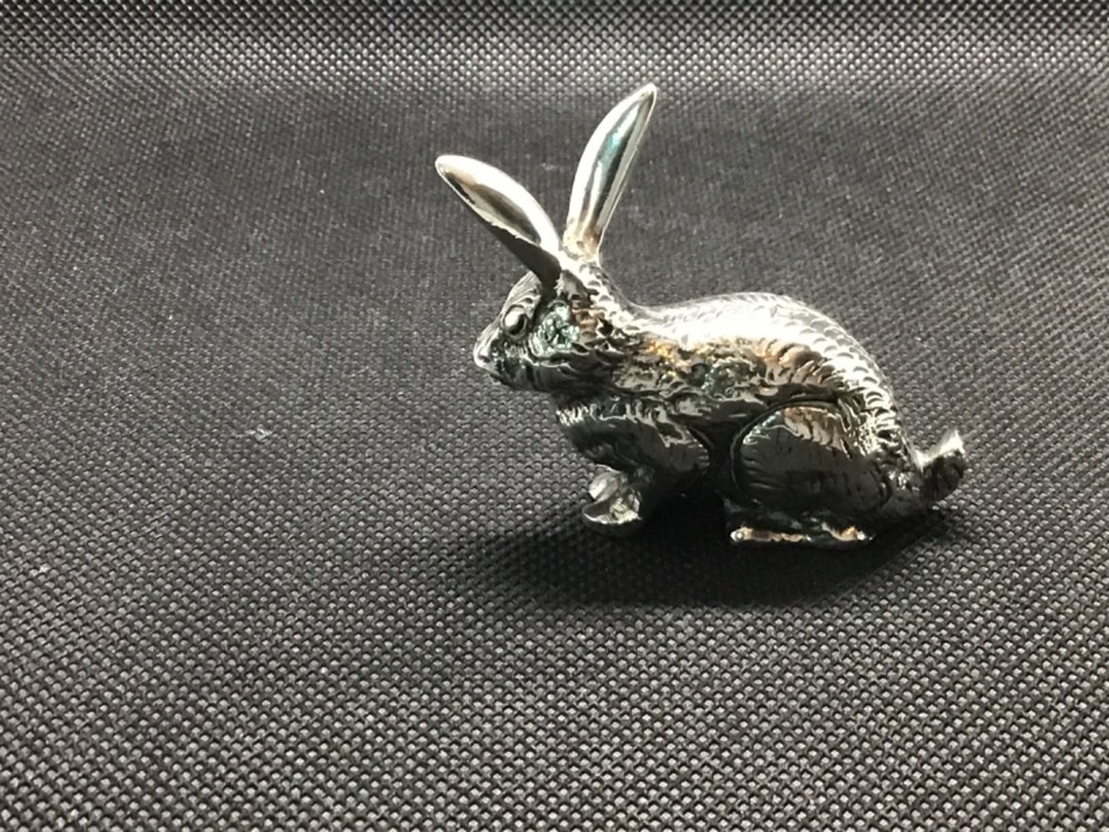 Solid silver rabbit Figure 51 grams