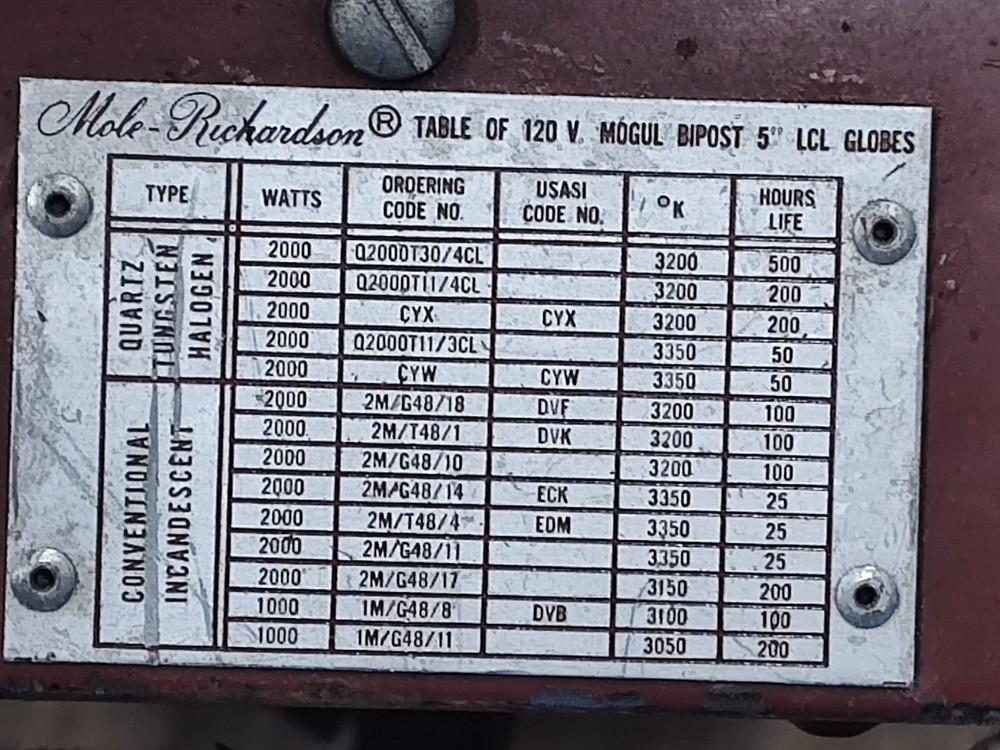 mole richardson Type 412 Junior Solar Spot