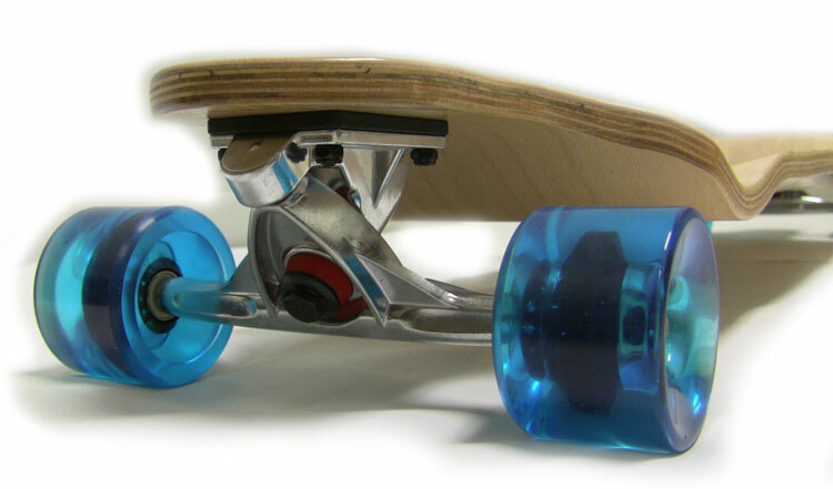 BAMBOO LONGBOARD 180mm TRUCKS 76mm Wheels DROP DOWN Skateboard Dropdown