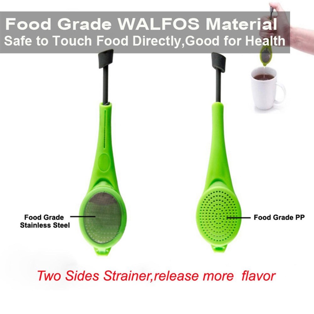 Healthy Total Tea Infuser Strainer Bag Loose Leaf Steeper Press Tea Filt Tool E