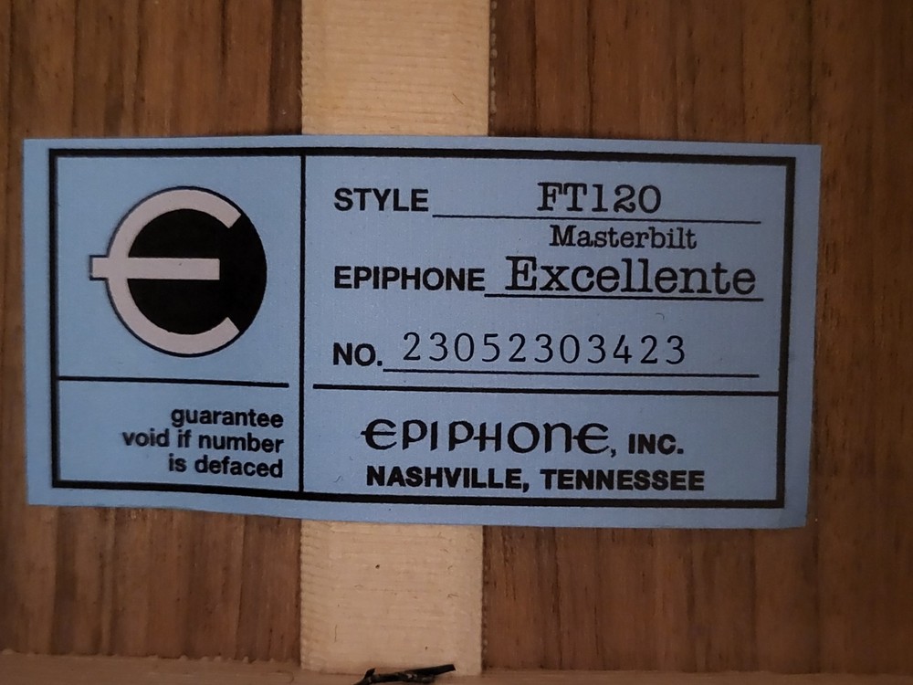 Epiphone Excellente FT 120 Acoustic Electric Guitar