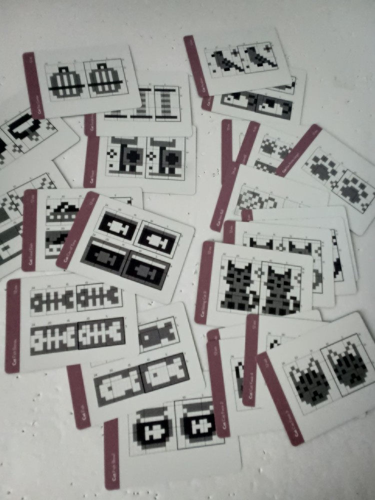 Doodle Card Kit, 1/2 Deck= Cat Faces, Misc. Objects-