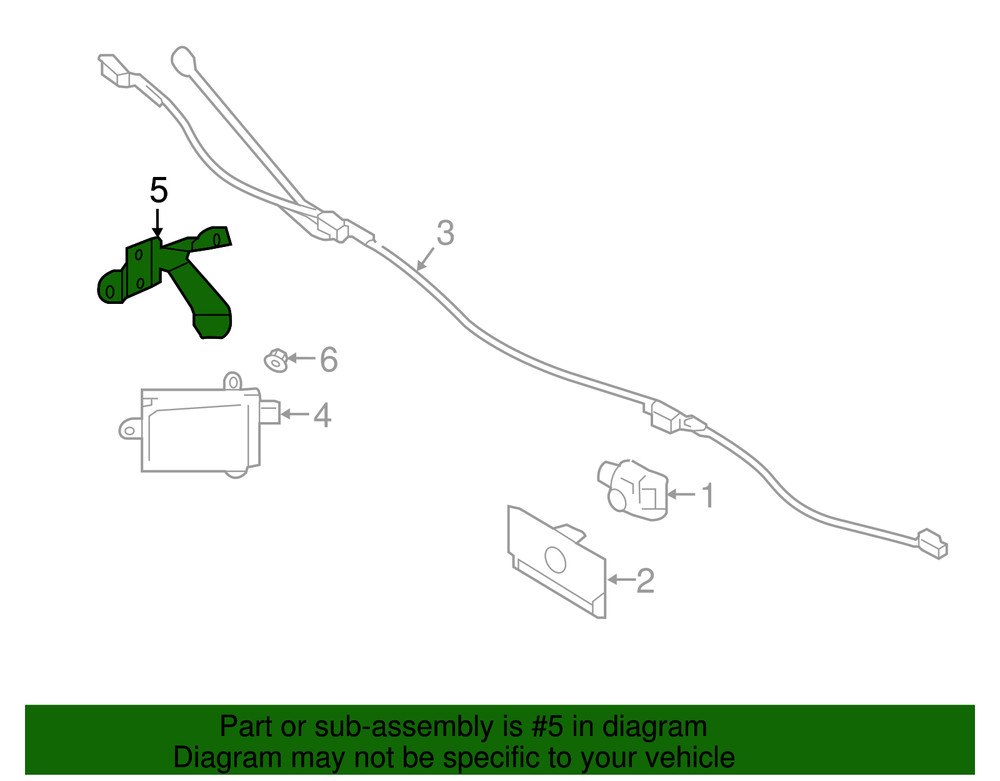 Genuine Subaru Blind Spot Radar Bracket 87613AL00A