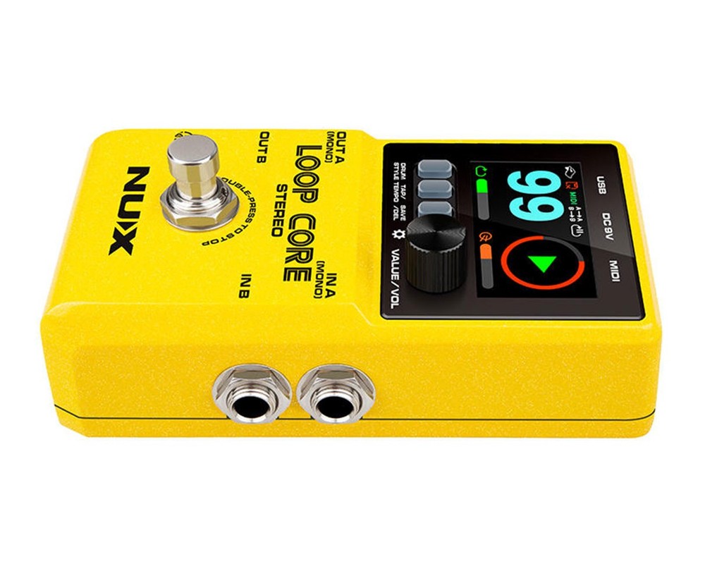 NUX Loop Core Stereo Looper Pedal w/ MIDI and Drum Patterns