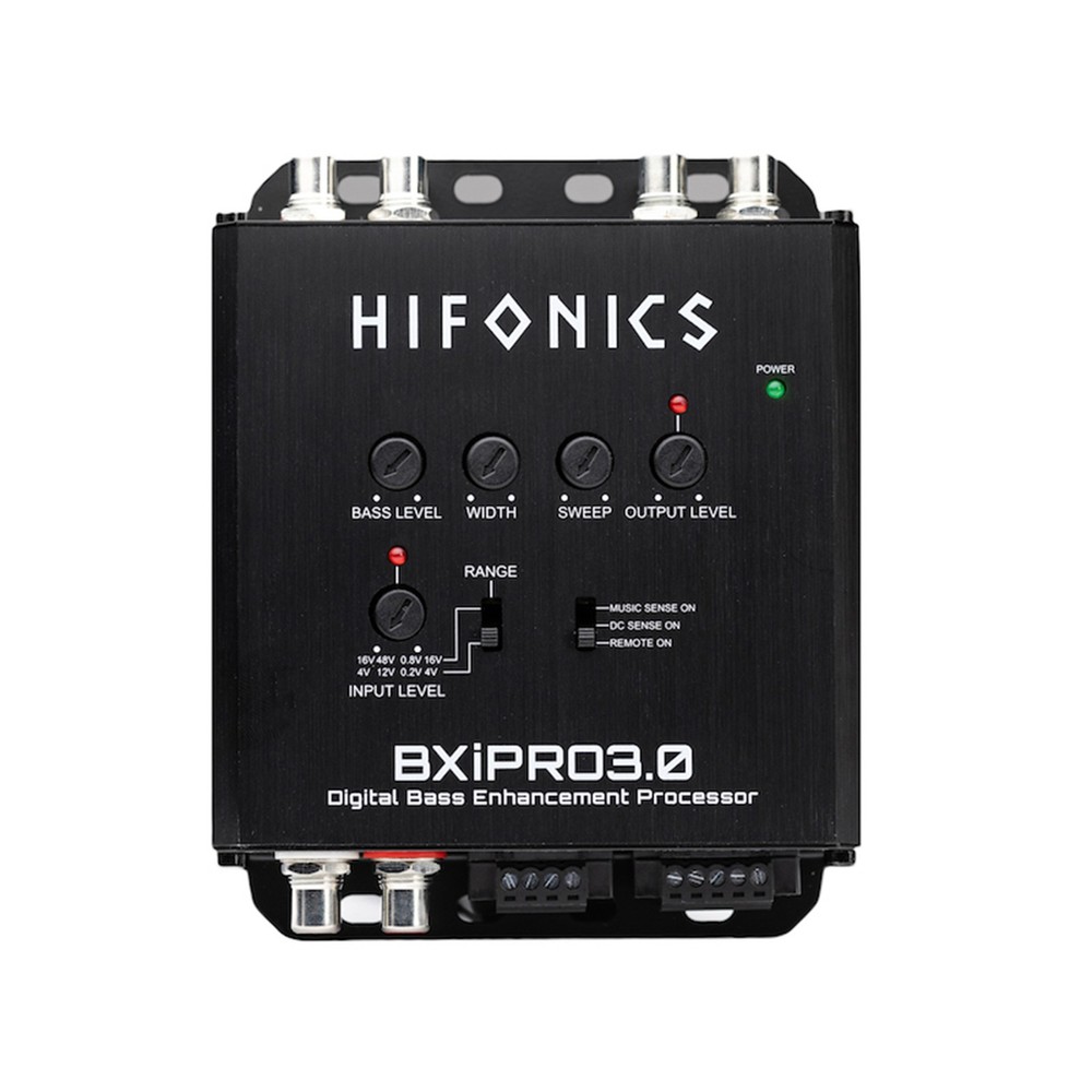 Hifonics BXIPRO3.0 Bass Enhancer, Digital Processor, Dash Mount Remote Control