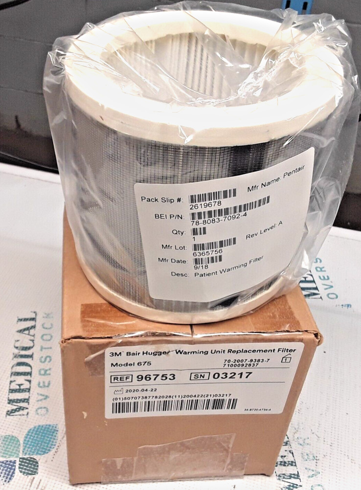 96753 - 3M REPLACEMENT FILTER - MODEL 675 - NEW