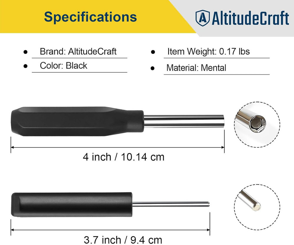 Front Sight Installation Hex Tool Kit, Front Sight Tool, Includes Disassembly To