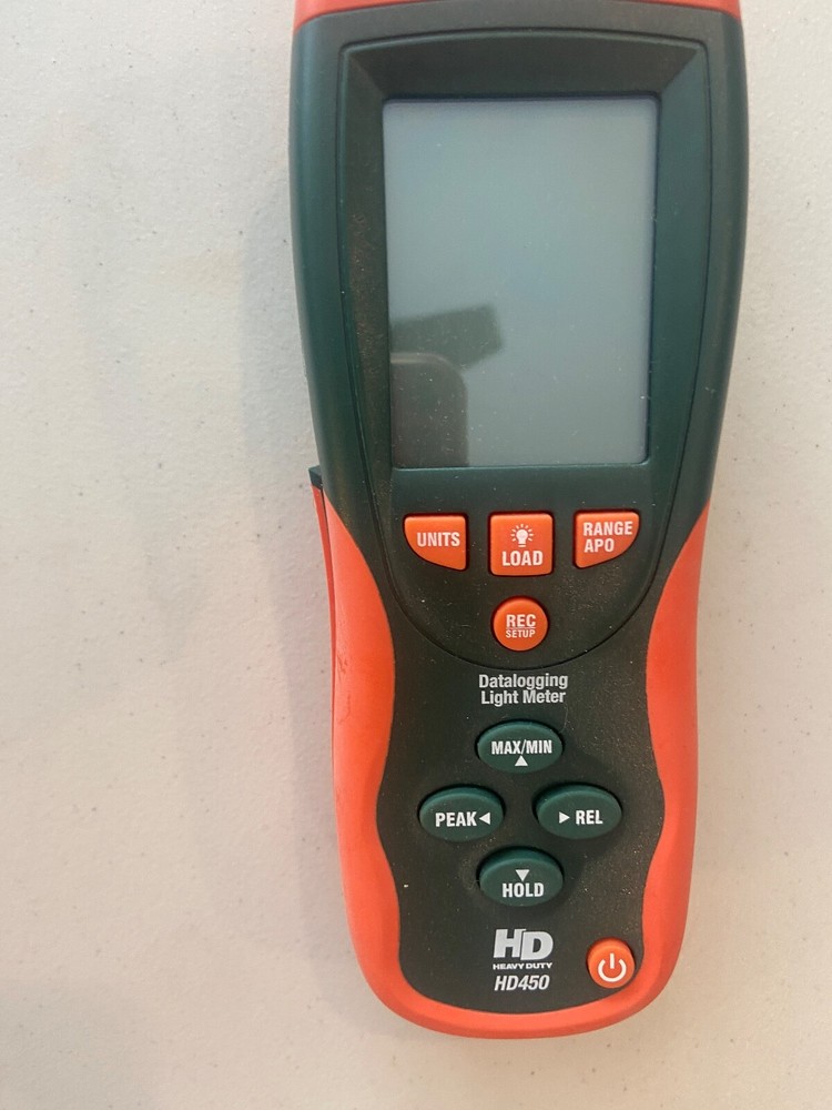 EXTECH HD450 Light Meter Heavy Duty, With PC Interface In Case - Excellent