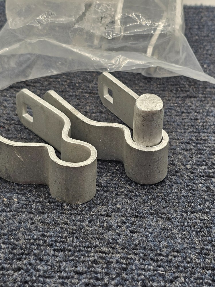 (QTY 4) Galvanized Chain Link Fence Gate Post Hinge