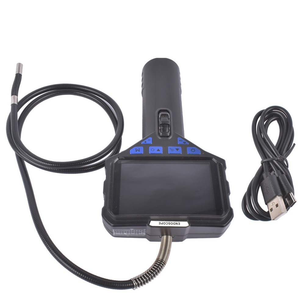 Two-Way 210° Inspection Borescope Adjustable LED Lights LCD Display Waterproof