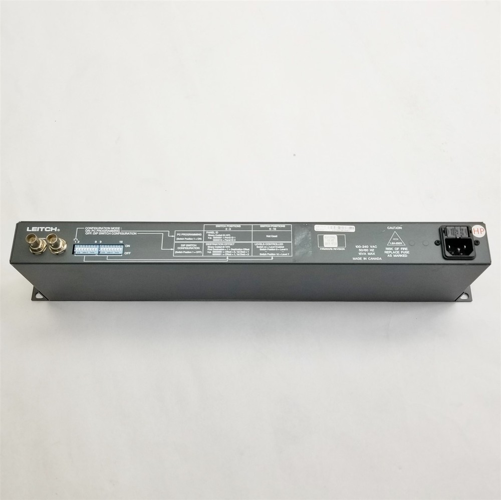 Leitch RCP-16X4P Programmable 16x4 Crosspoint Pushbutton Panel Rackmount Remote