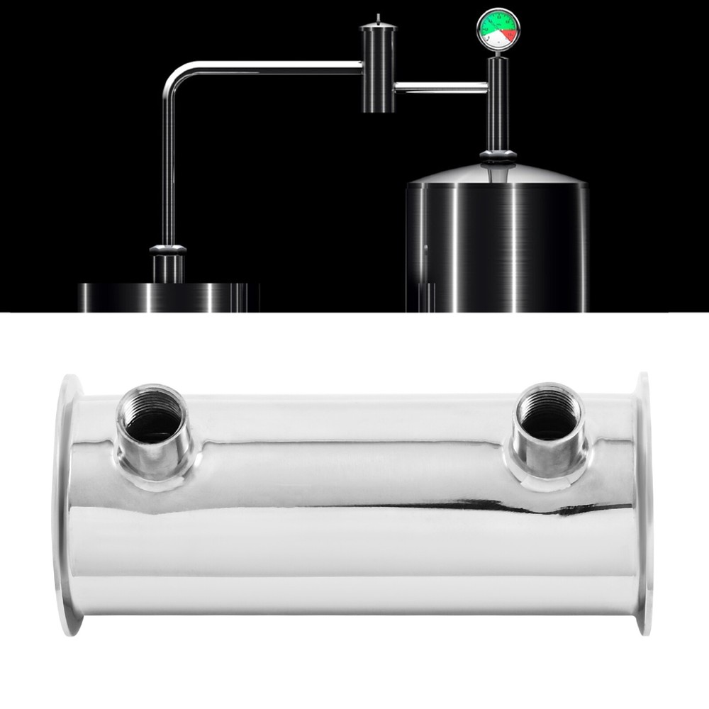 304 Stainless Steel 3" Tri Clamp Condenser with 10 Holes for Distillation