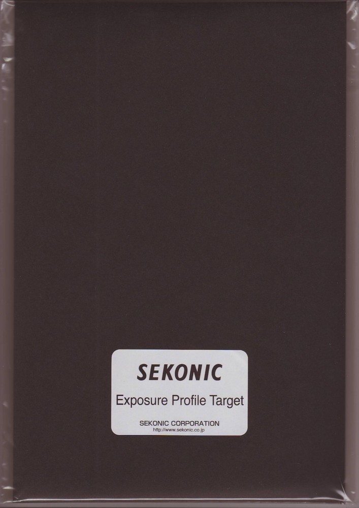 SEKONIC EXPOSURE PROFILE TARGET CARD (GRAY PATCH SCALE / 18% GRAY CARD)