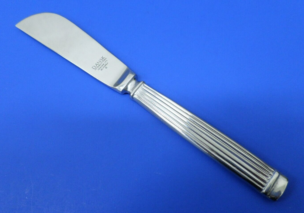 4 - Dansk COLBERT Ridges 18/8 Stainless Korea Flatware MASTER BUTTER SPREADERS