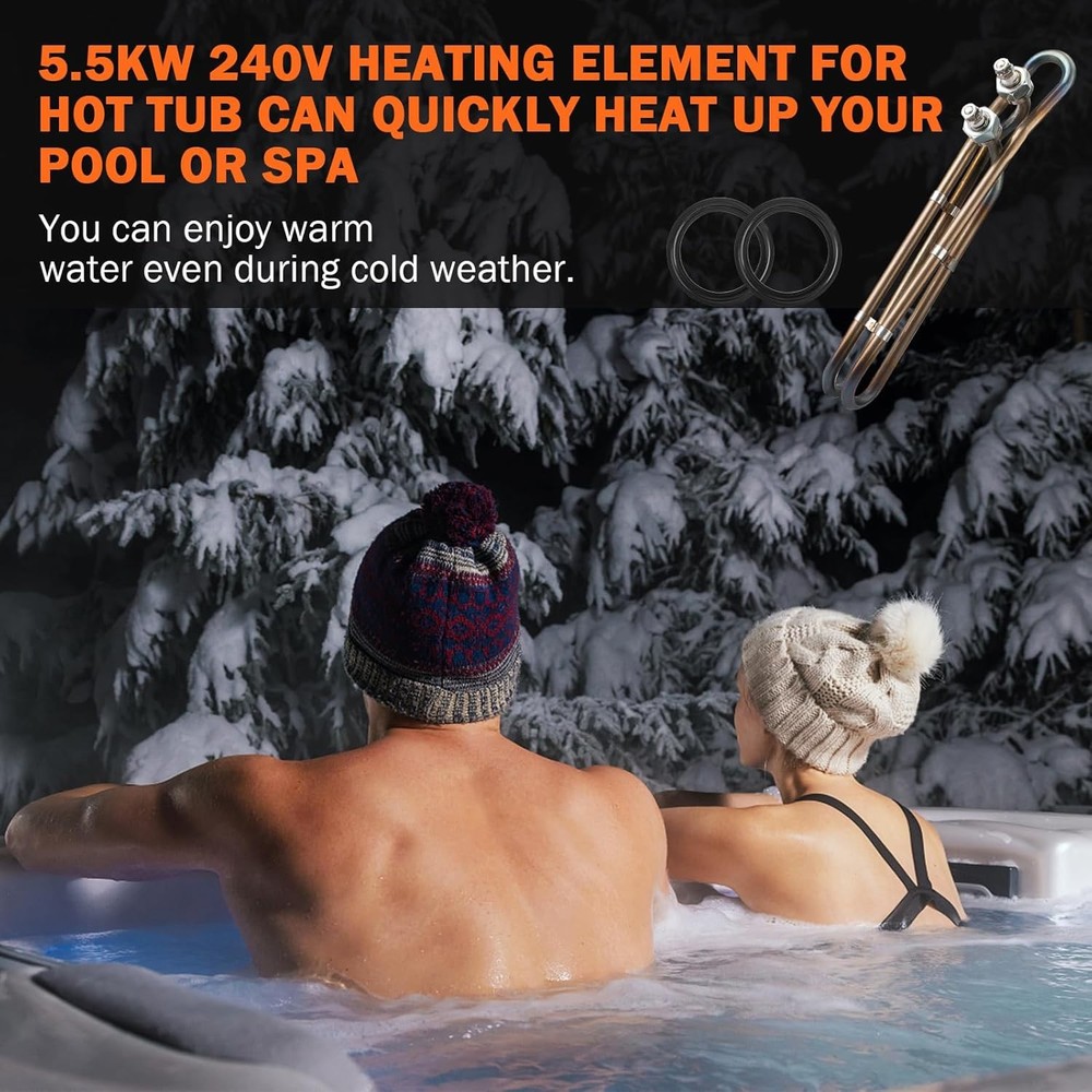 5.5KW 240V Universal Heating Element Replacement for Balboa Spa Heater Element,