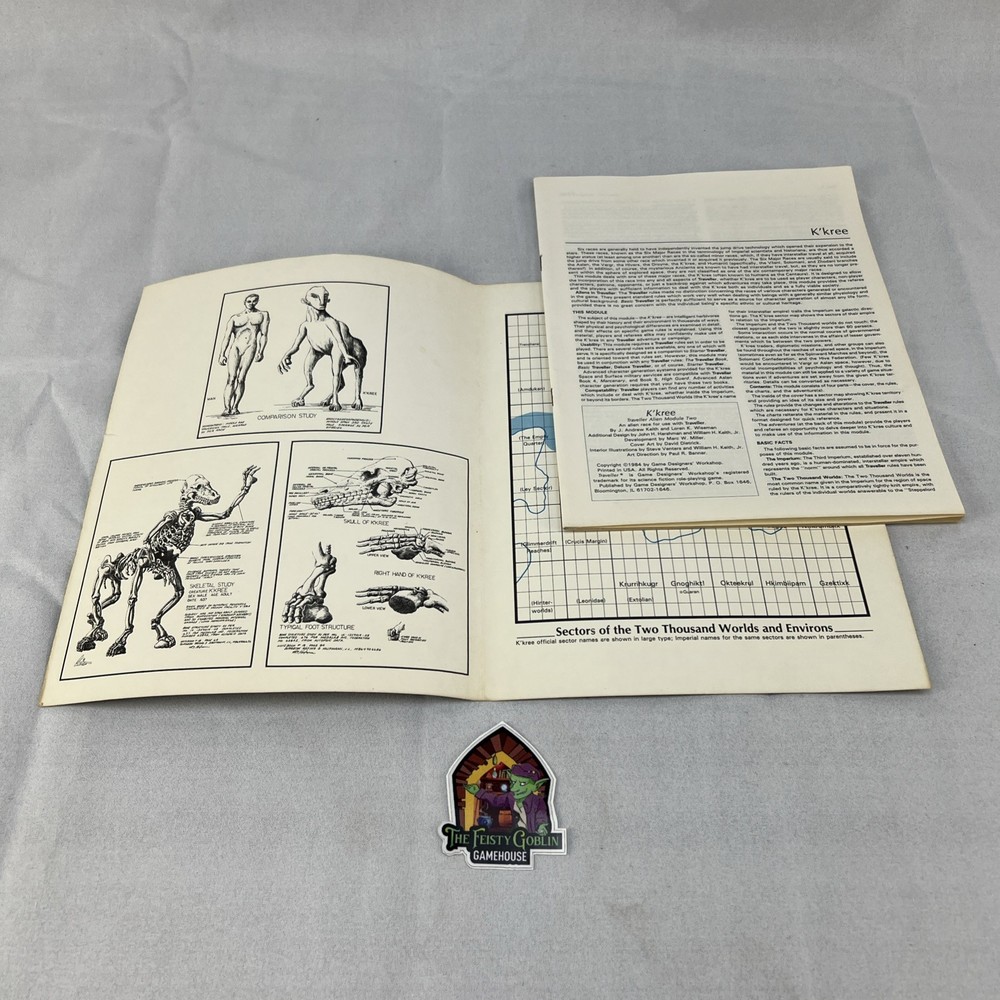 Traveler Alien Module 2 K'kree Game Deaigners Workshop 1984