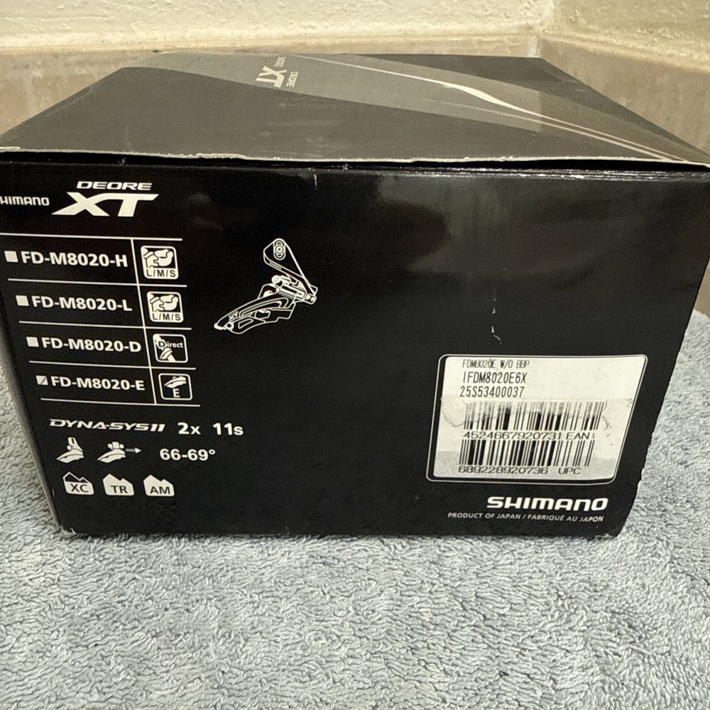 SHIMANO XT FD-M8020-E 2x11 E-Type Side-Swing Front-Pull Front Derailleur[caw]