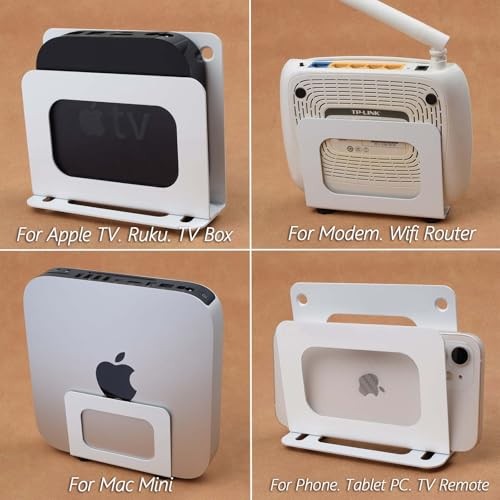 Cable Box Mount Modem Wall Mount Adjustable Wall Mount Holder for Apple Narrow