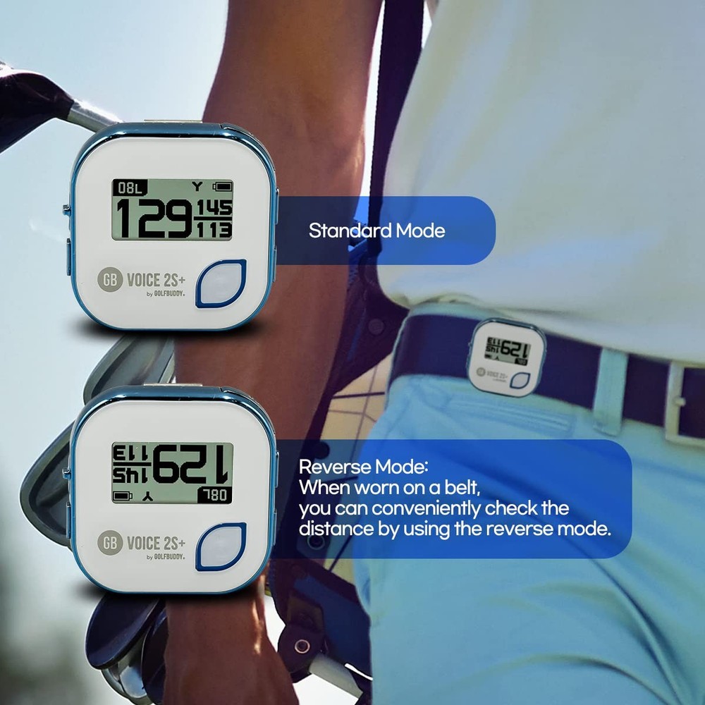 GolfBuddy Voice 2S Talking GPS Device for Precise Golf Distances and Navigation