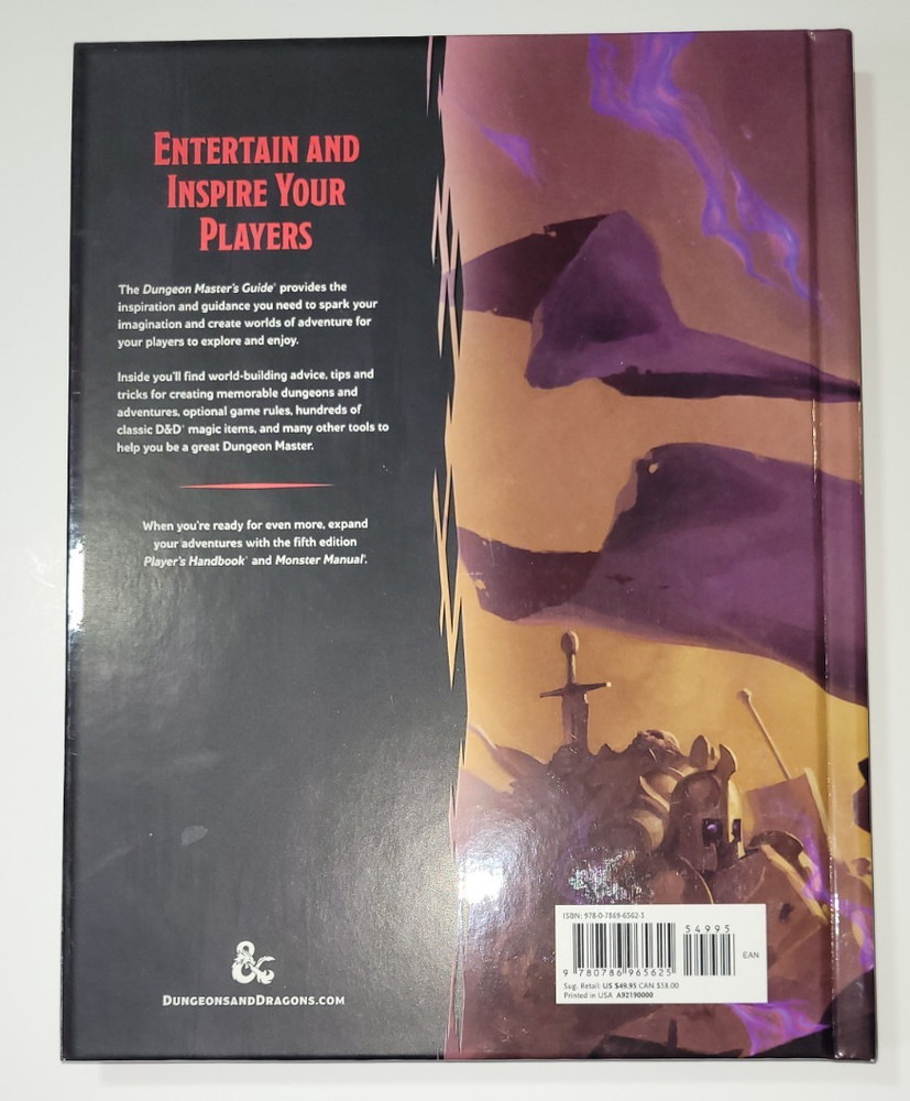 Dungeons & Dragons 5th Edition Dungeon Master's Guide Hardcover Book 2014