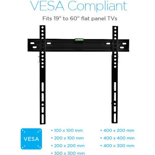 Onn DCB15202 Wall Mount For 19" - 60" TV with HDMI Cable