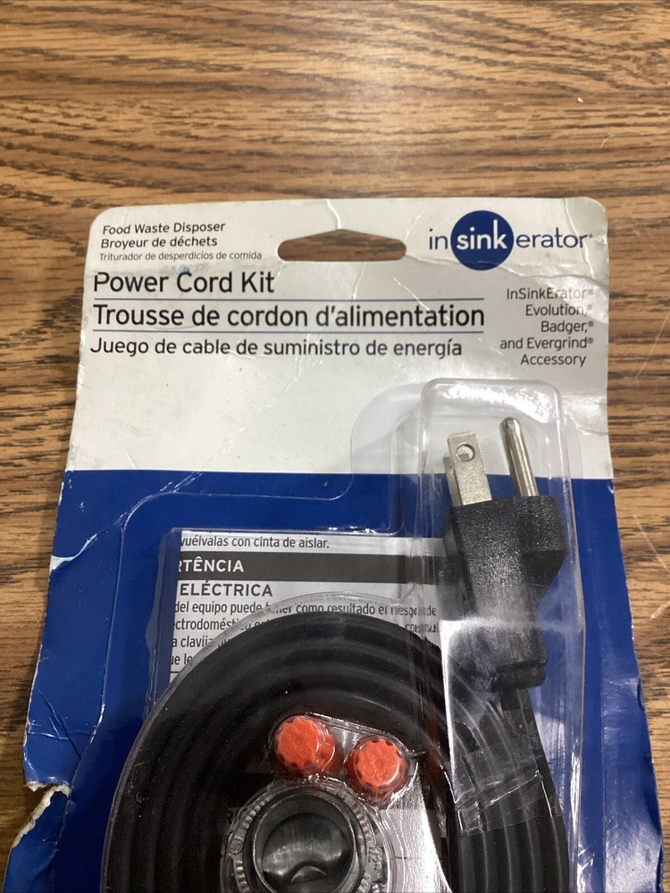 Garbage Disposal Power Cord Kit For Insinkerator CRD-OO