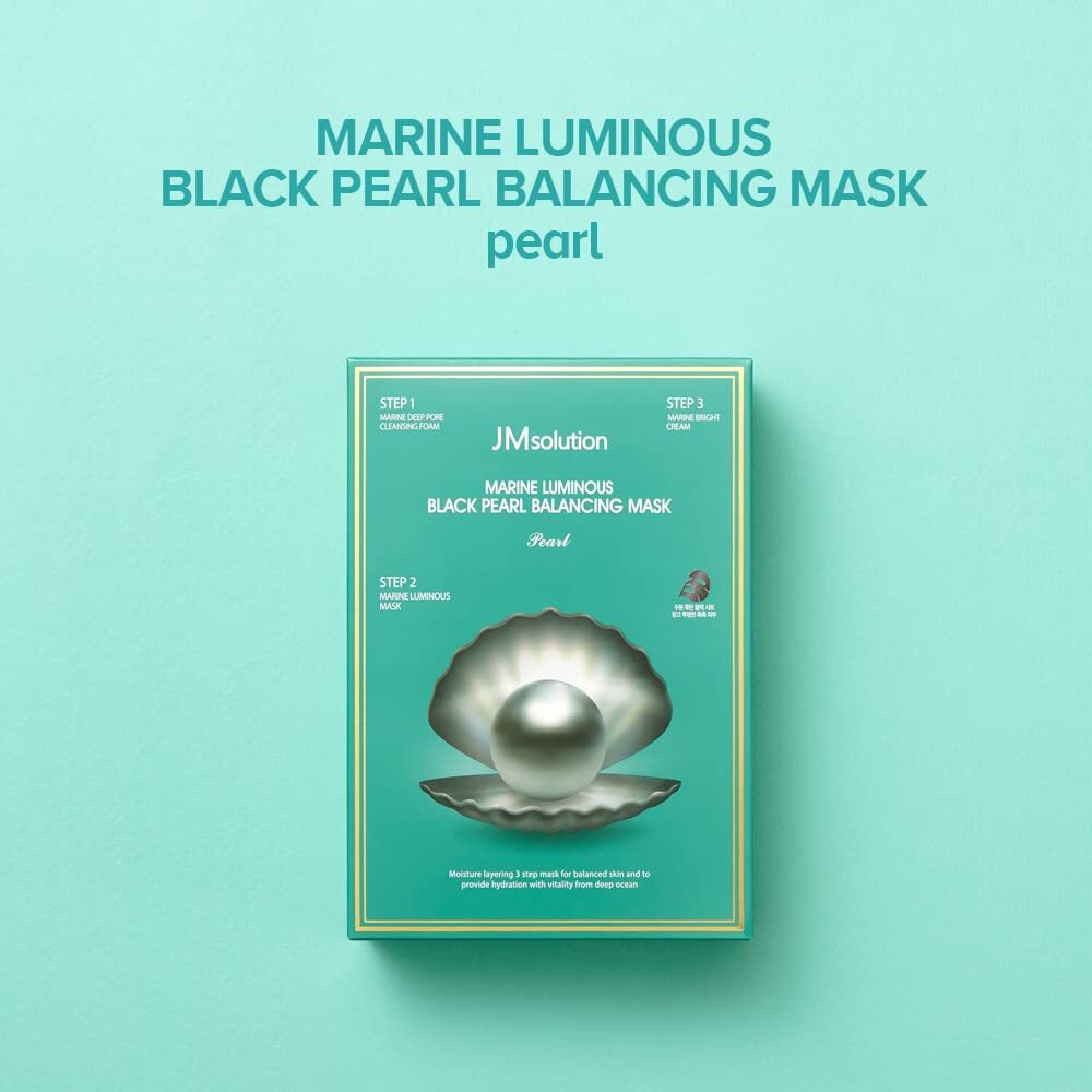 JM solution Marine Luminous Black Pearl Balancing Mask Pearl (10sheets)