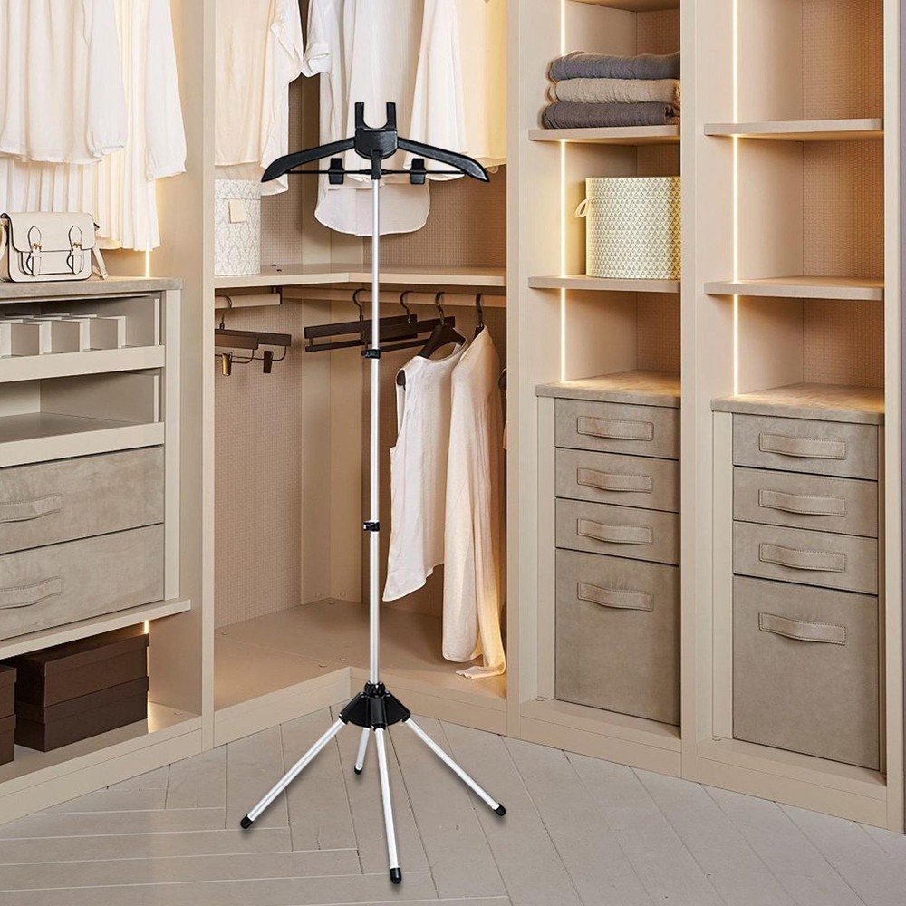 Steamer Stand For Clothes Folding Handheld Drying Rack Fabric Ironing Bracket