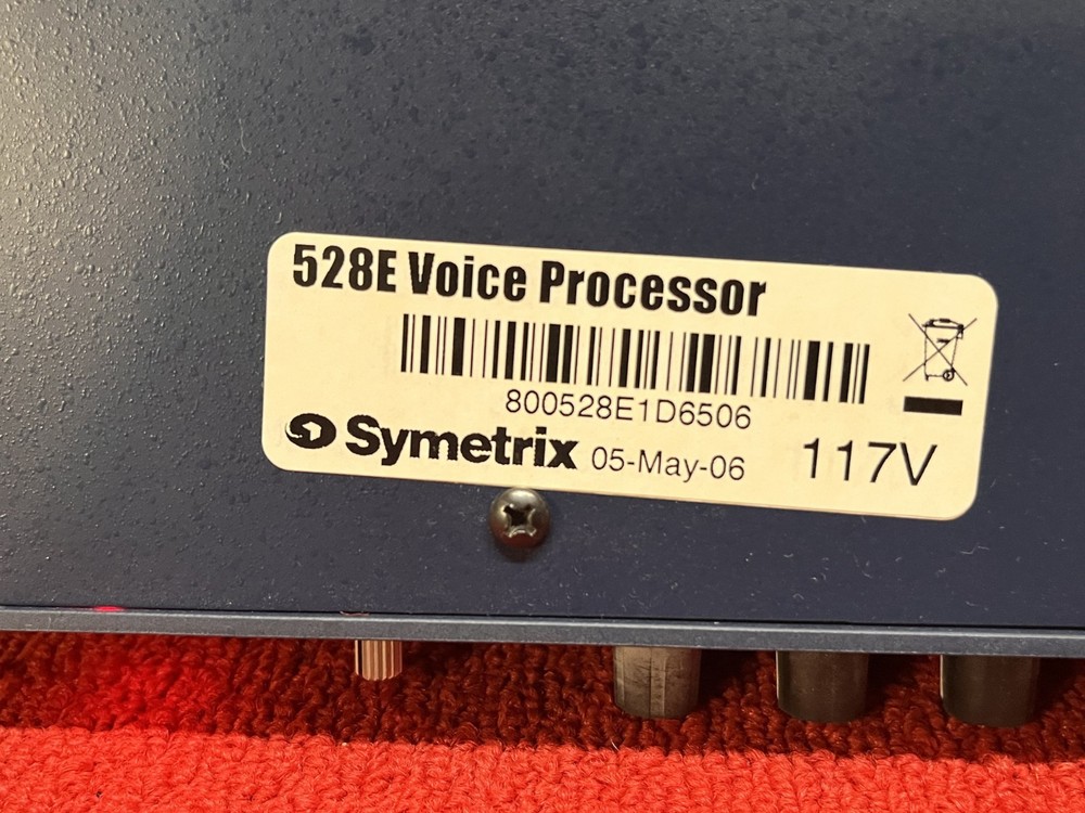 Used Symetrix 528E Analog Voice Processor Single-Channel Tested Good Condition