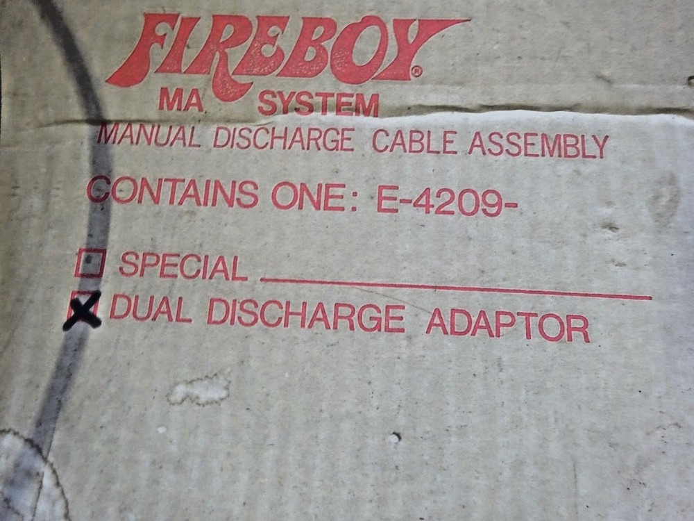 FIREBOY DUAL DISCHARGE ADAPTER E-4209- MARINE BOAT